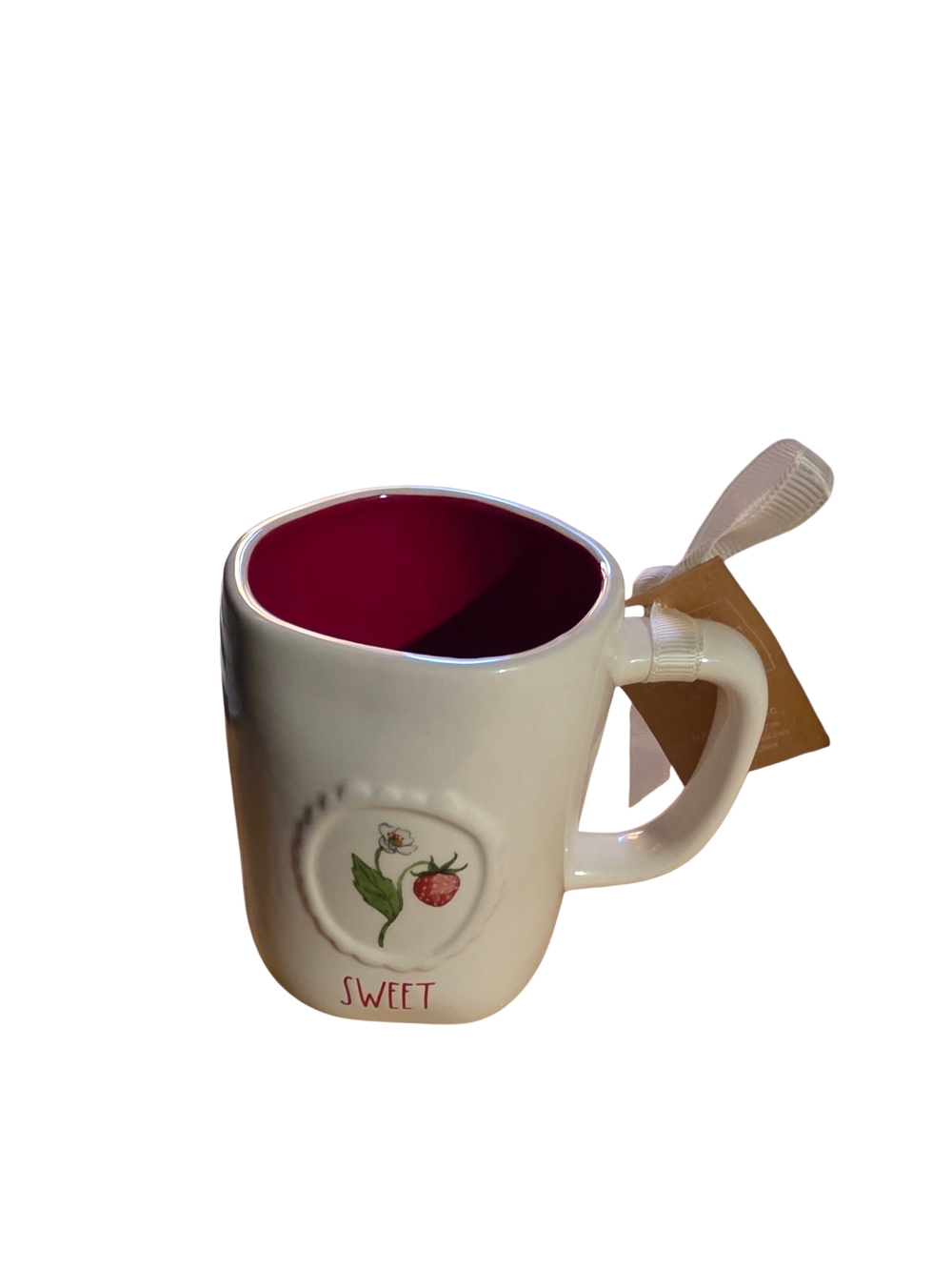 Rae Dunn Sweet Mug With Stawberry 🍓🍓🍓Inside is red Brand new with tag🔥🔥
